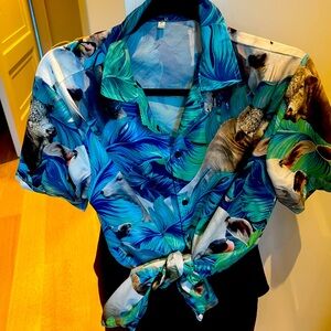 Hawaiian Blouse with Cows 🐮
